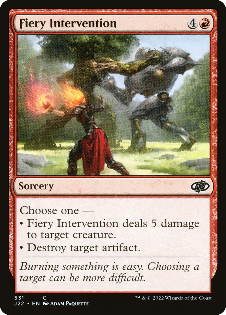 Fiery Intervention (J22-531) -