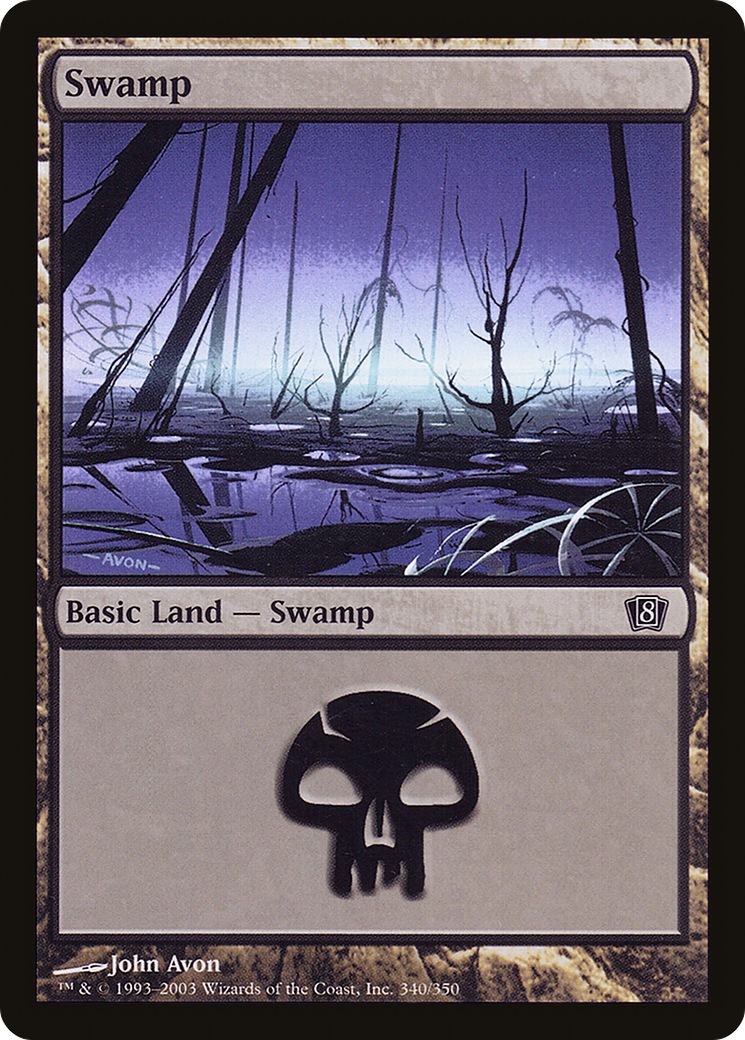 Swamp (8ED-340★) -  Foil