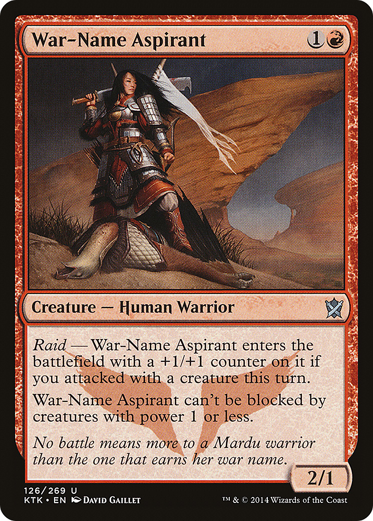 War-Name Aspirant (KTK-126) -  Foil