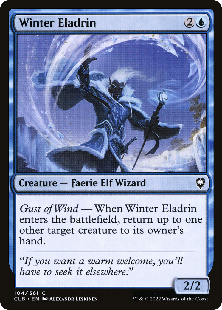 Winter Eladrin (CLB-104) -  Foil