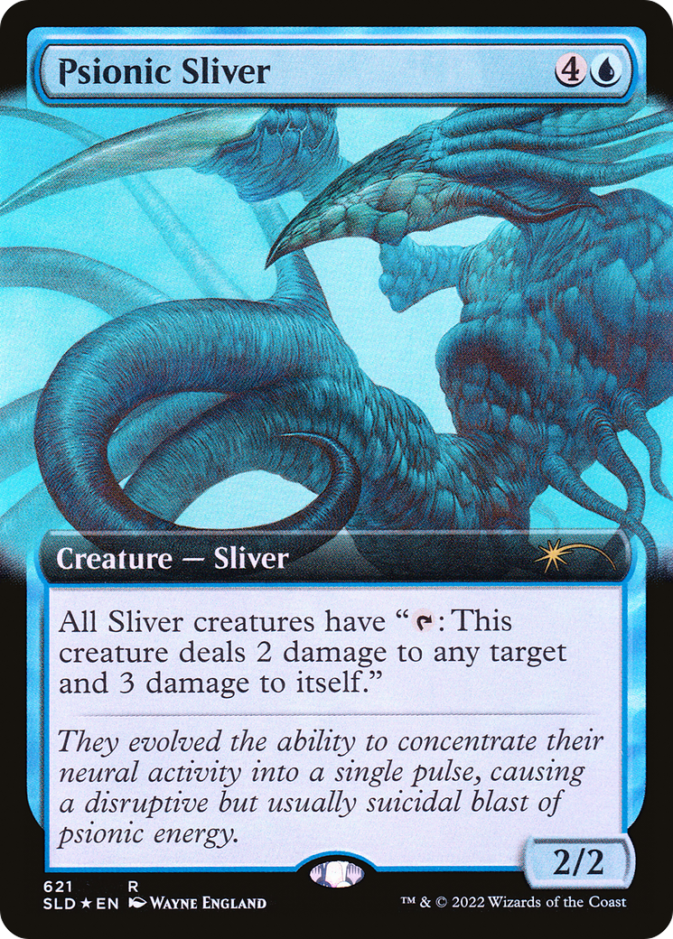 Psionic Sliver (SLD-621) - : (Extended Art) Foil