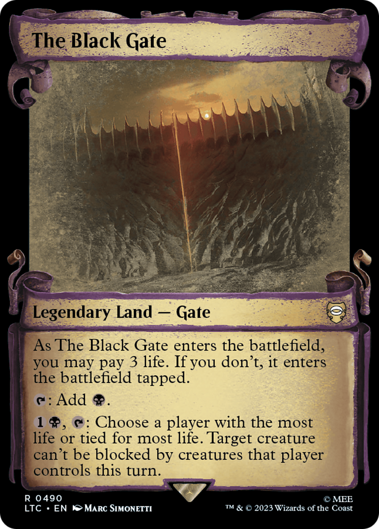 The Black Gate (LTC-490) - : (Showcase) Foil