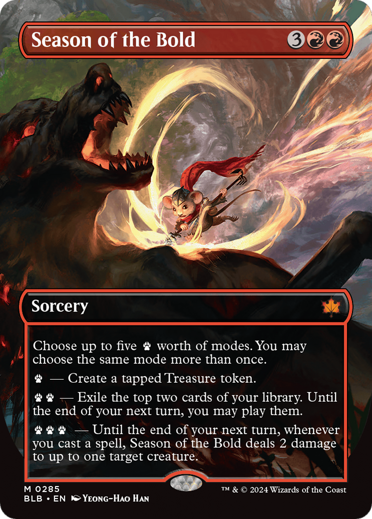 Season of the Bold (BLB-285) - : (Showcase) (Borderless) Foil