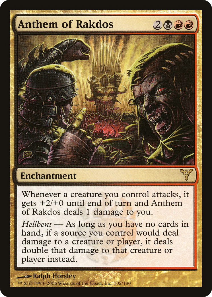 Anthem of Rakdos (DIS-102) -  Foil