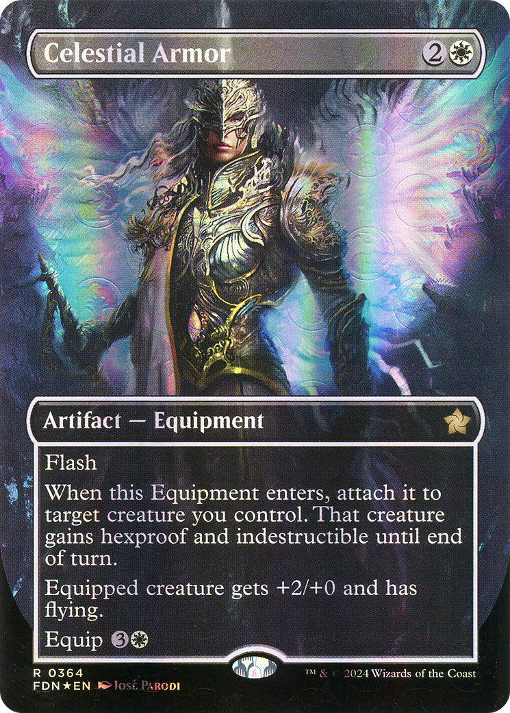 Celestial Armor (FDN-364) -  (Borderless) Foil