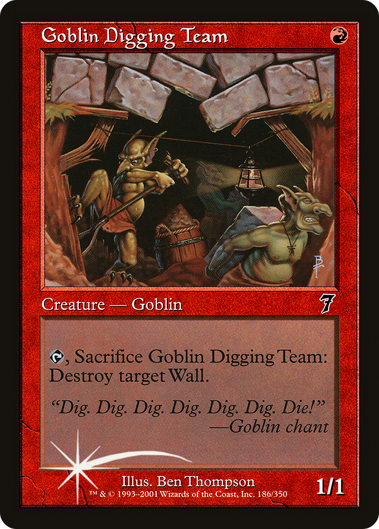 Goblin Digging Team (7ED-186★) -  Foil