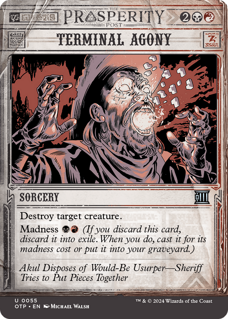 Terminal Agony (OTP-055) - : (Showcase) (Borderless) Foil