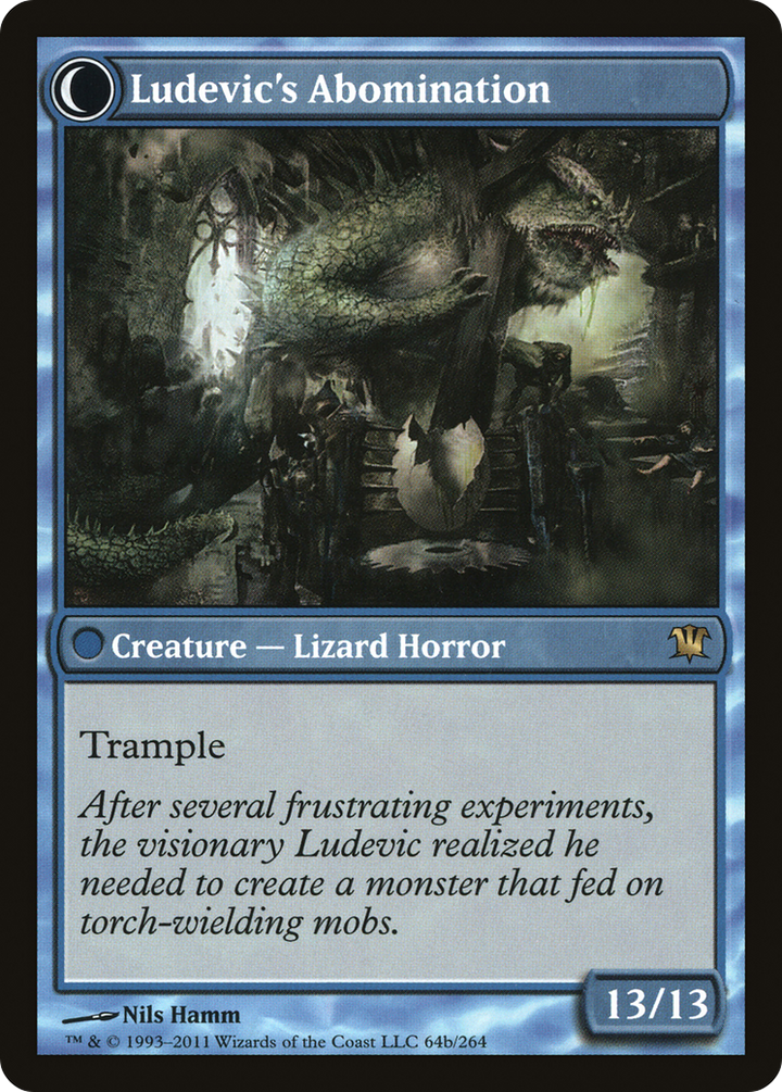 Ludevic's Test Subject // Ludevic's Abomination (ISD-064) - : (Double Faced Transform) Foil