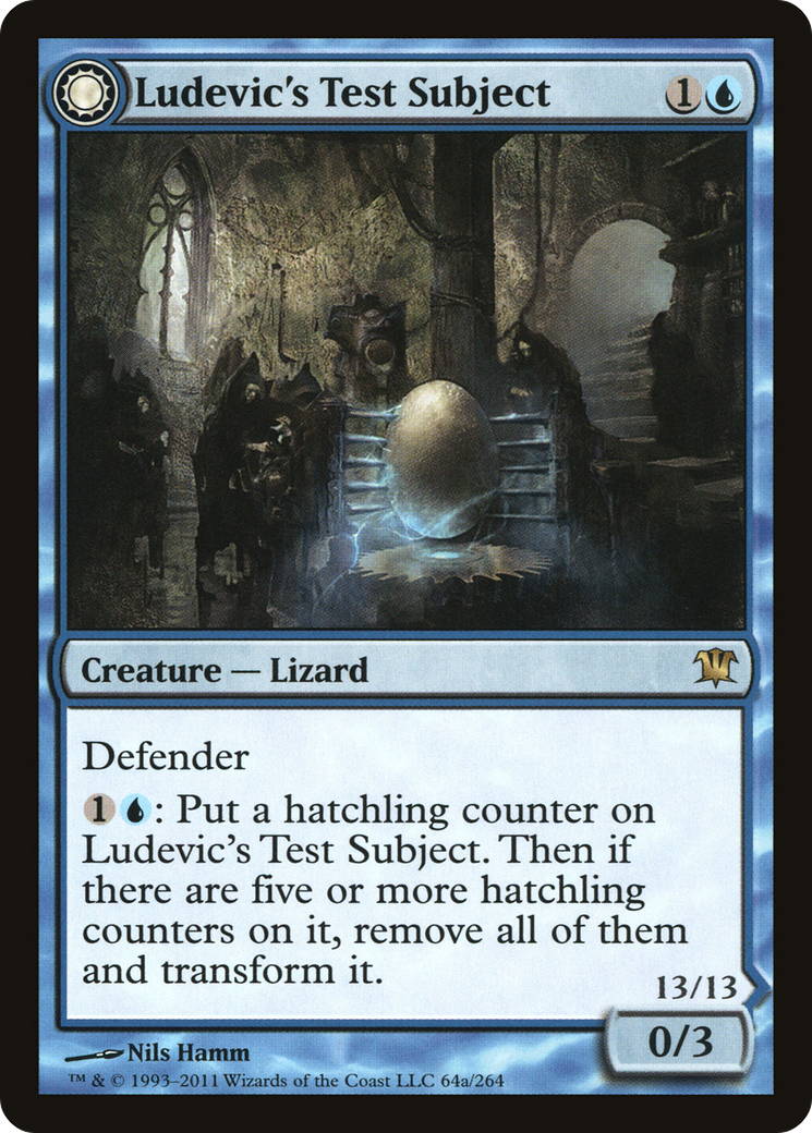 Ludevic's Test Subject // Ludevic's Abomination (ISD-064) - : (Double Faced Transform) Foil