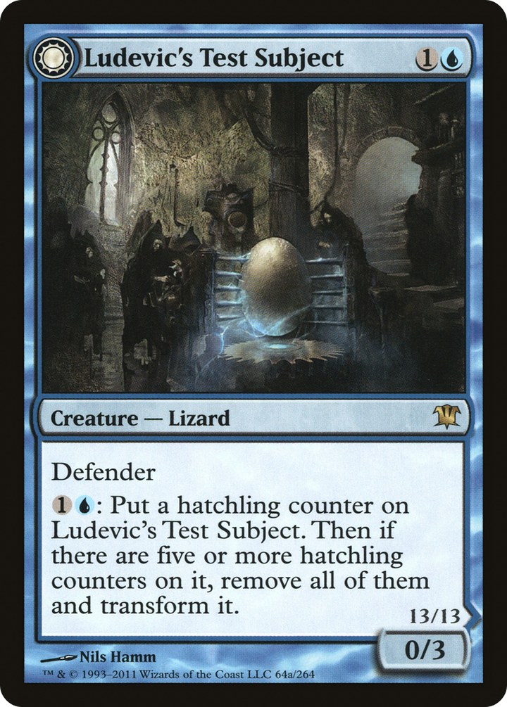 Ludevic's Test Subject // Ludevic's Abomination (ISD-064) - : (Double Faced Transform) Foil