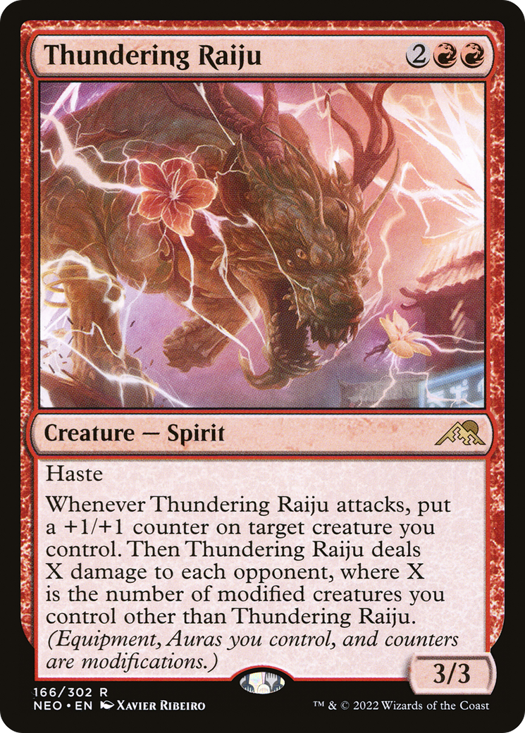 Thundering Raiju (NEO-166) -  Foil