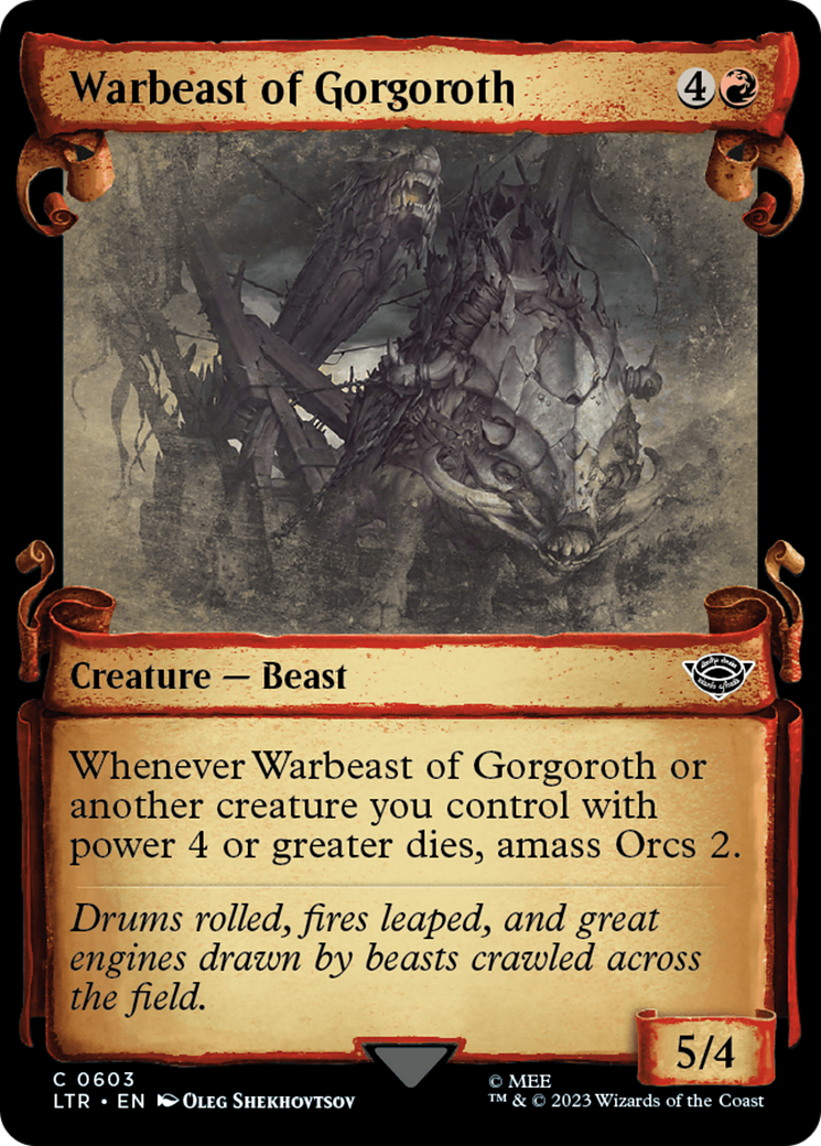 Warbeast of Gorgoroth (LTR-603) - : (Showcase) Foil