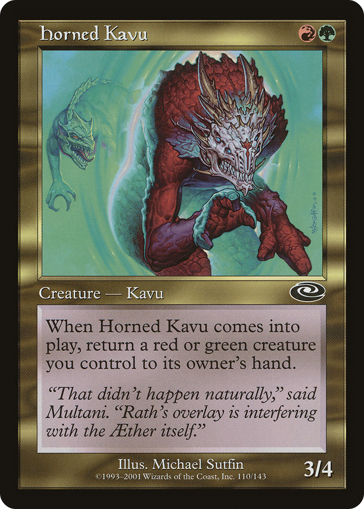 Horned Kavu (PLS-110) -  Foil