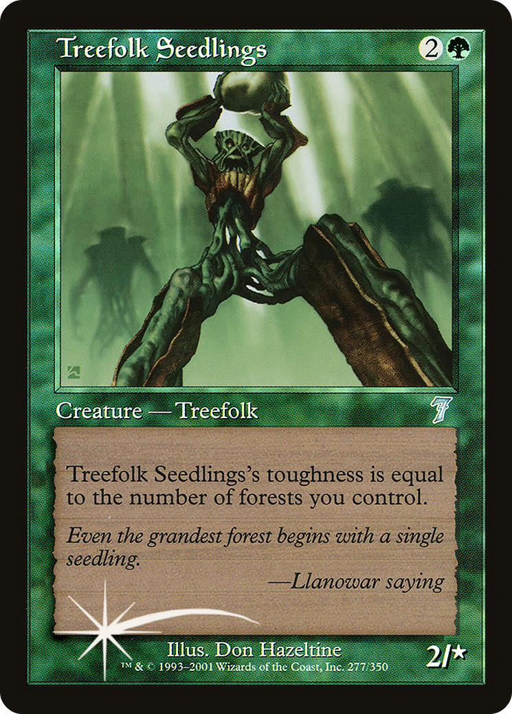 Treefolk Seedlings (7ED-277★) -  Foil