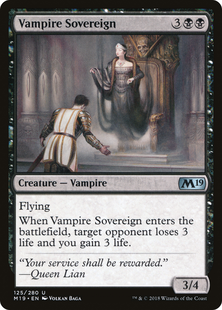 Vampire Sovereign (M19-125) -  Foil