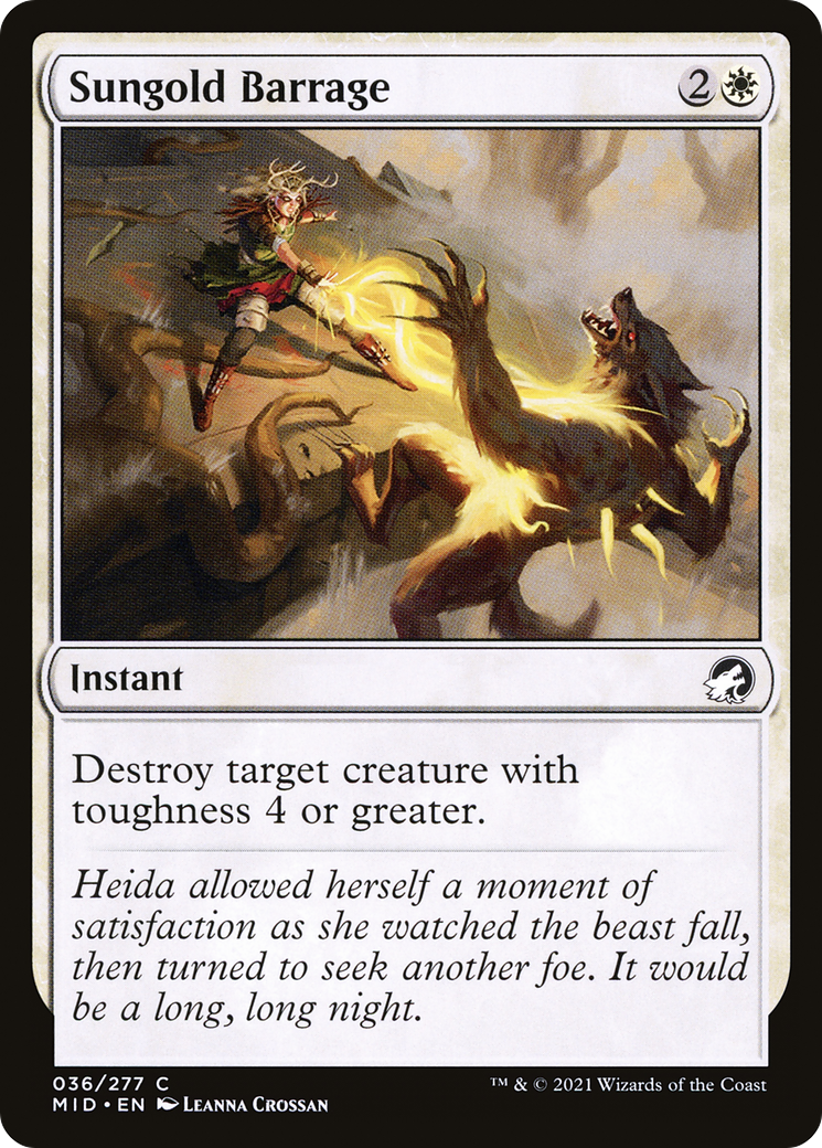 Sungold Barrage (MID-036) -  Foil