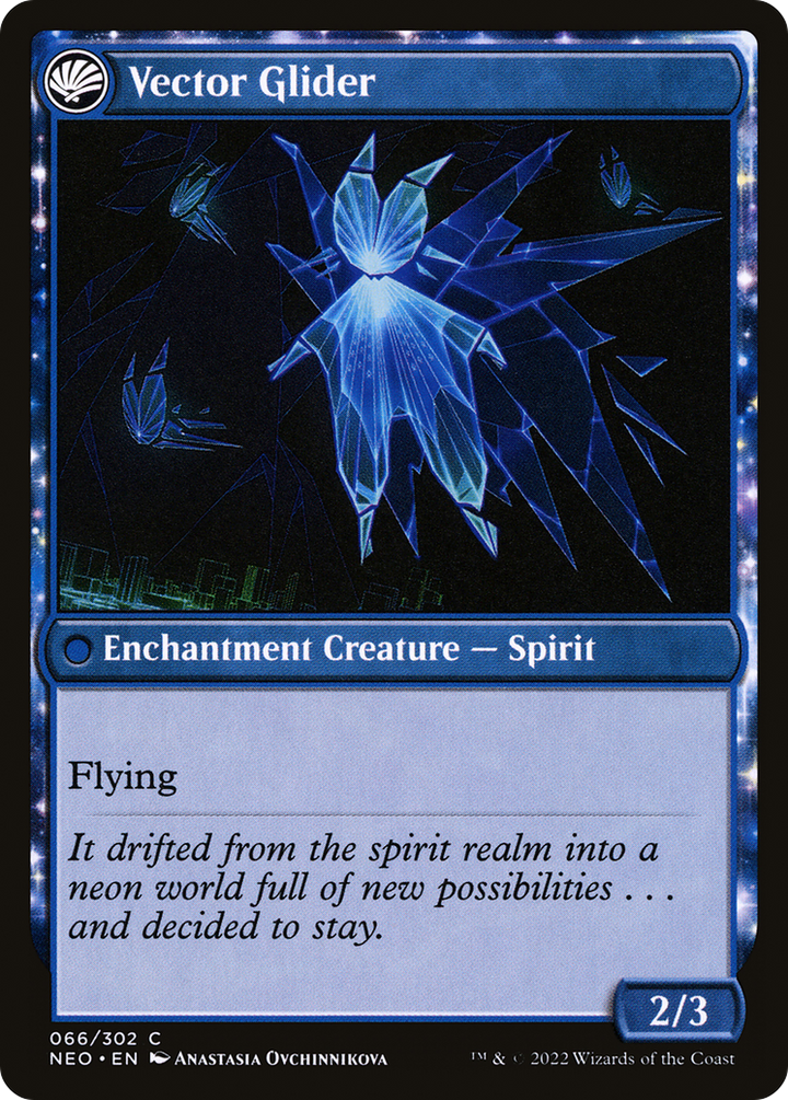 The Modern Age // Vector Glider (NEO-066) - : (fandfc, enchantment) Foil