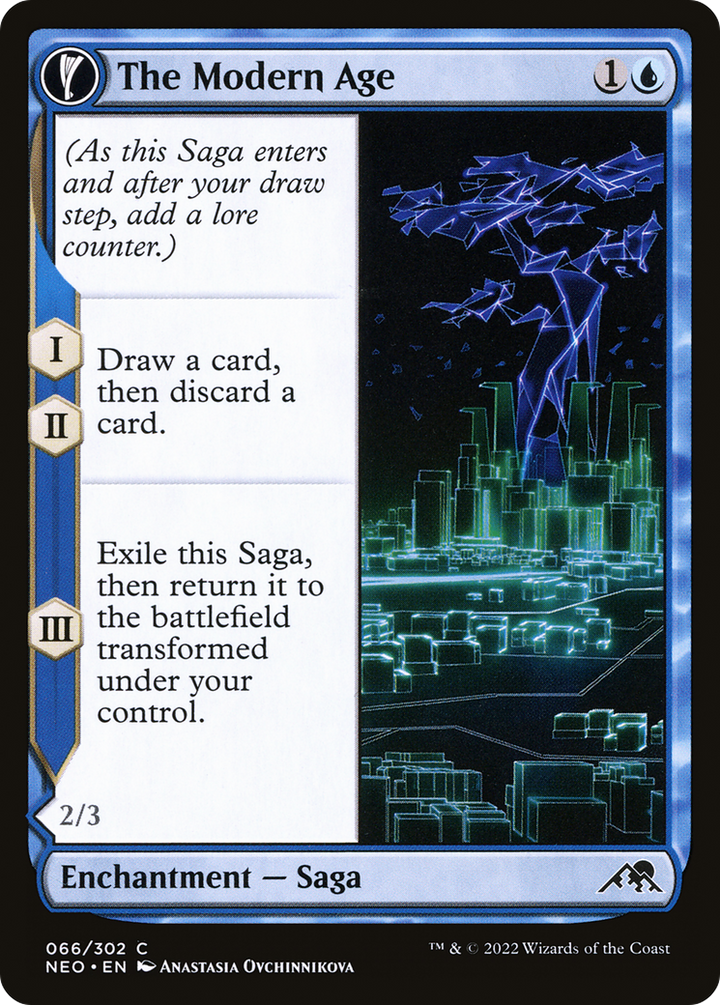 The Modern Age // Vector Glider (NEO-066) - : (fandfc, enchantment) Foil