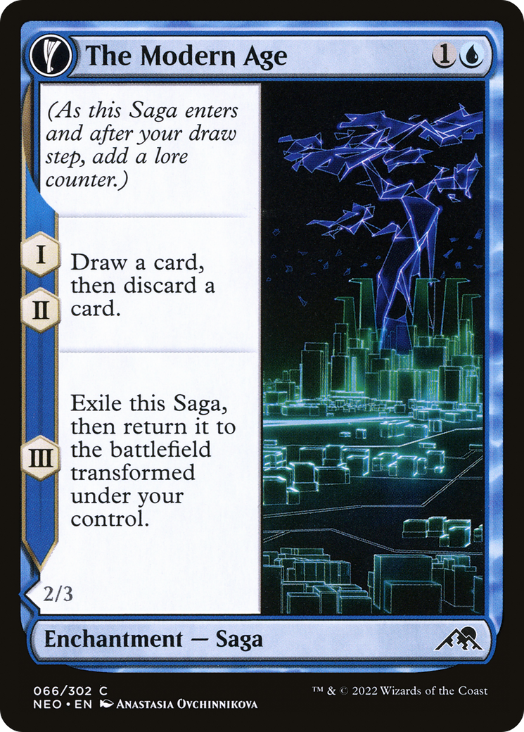 The Modern Age // Vector Glider (NEO-066) - : (fandfc, enchantment) Foil