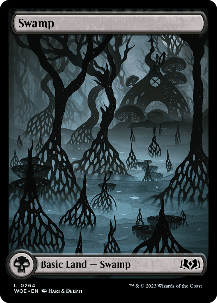 Swamp (WOE-264) - : (Full Art) Foil