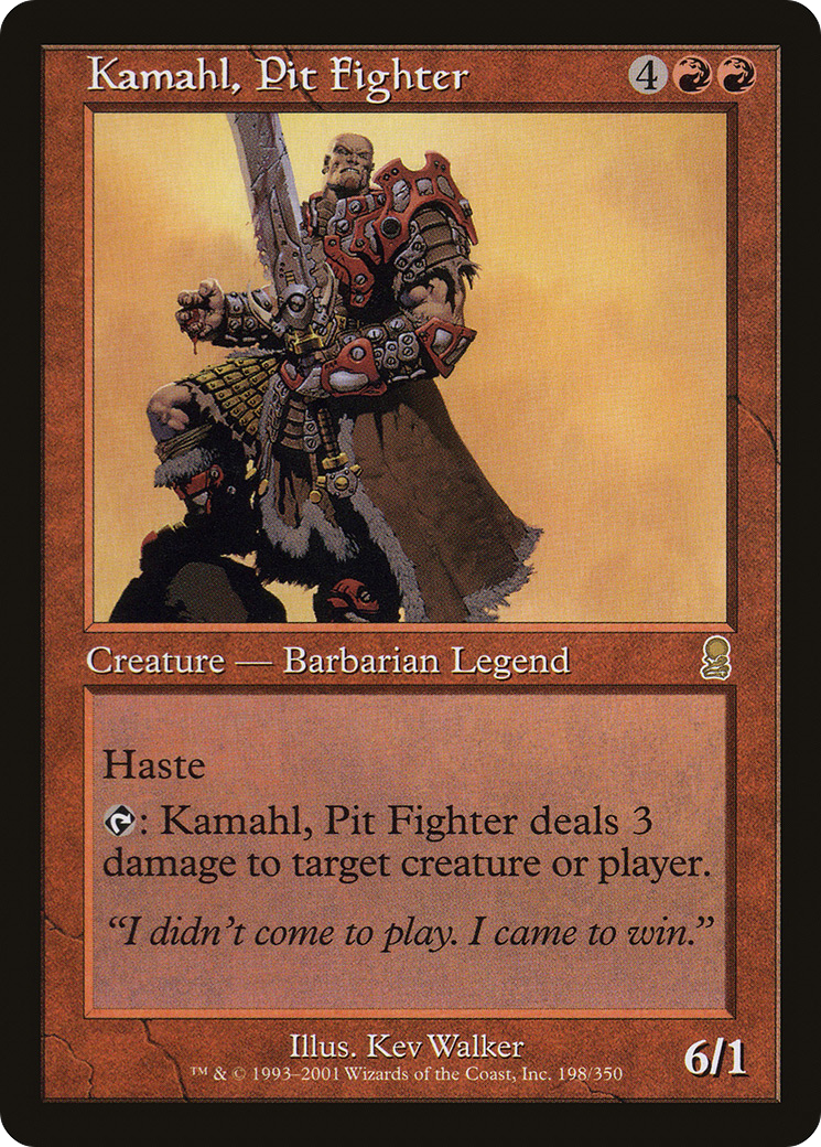 Kamahl, Pit Fighter (ODY-198) -