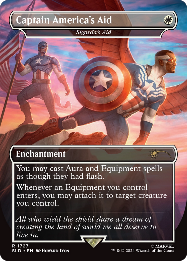 Sigarda's Aid (SLD-1727) -  / Captain America's Aid (Borderless) Foil