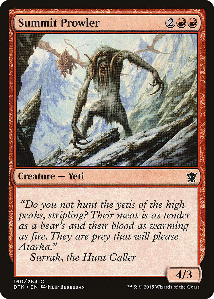 Summit Prowler (DTK-160) -  Foil