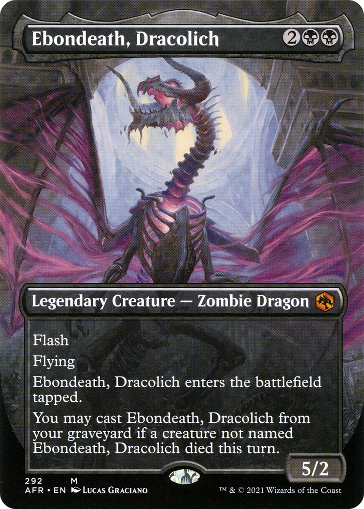 Ebondeath, Dracolich (AFR-292) -  (Borderless)