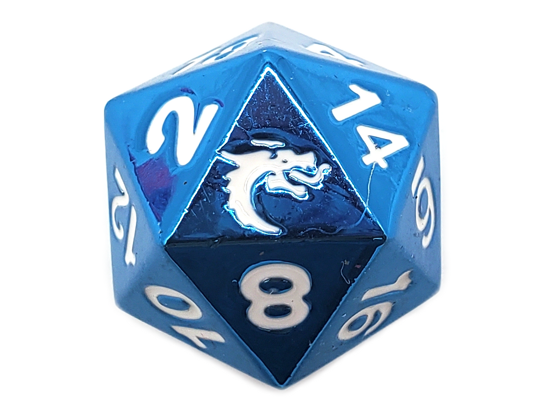 Halfling Forged - Electric Blue D20