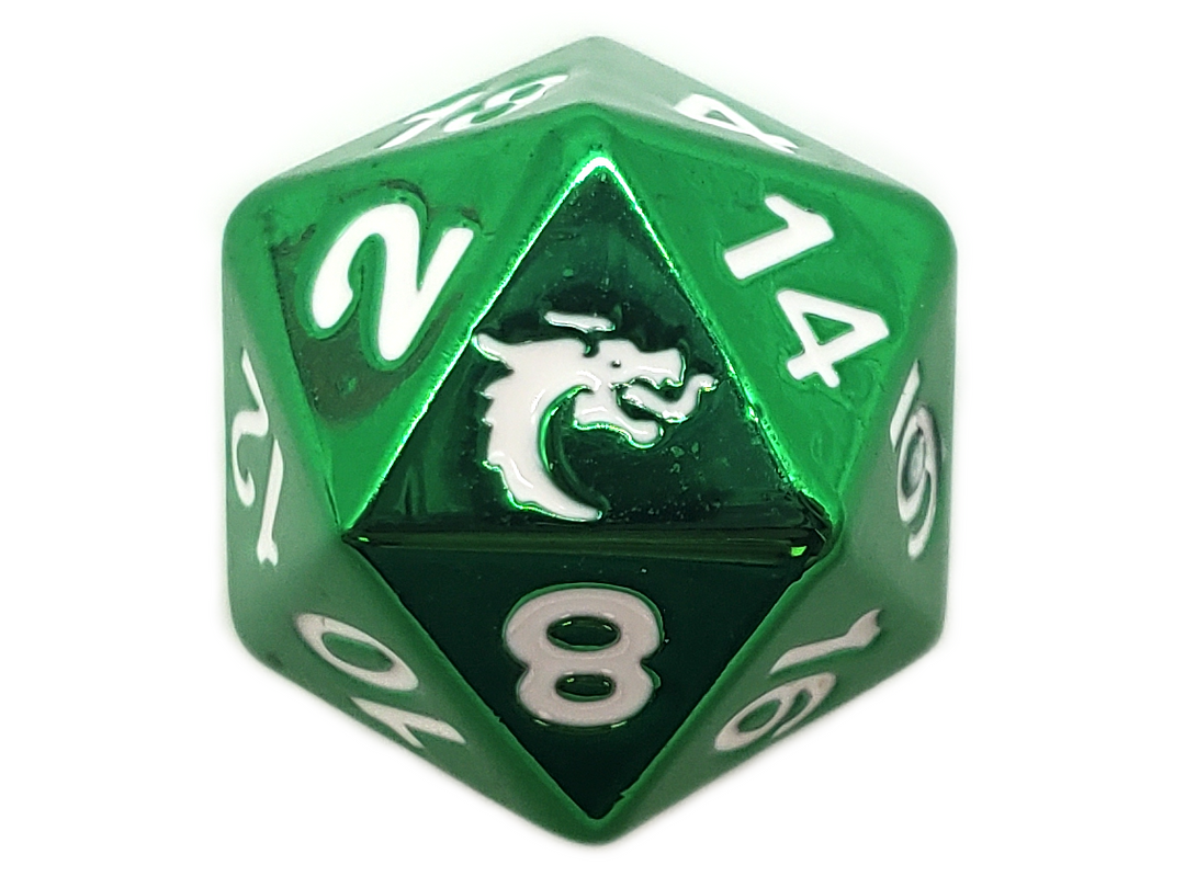 Halfling Forged - Electric Green D20
