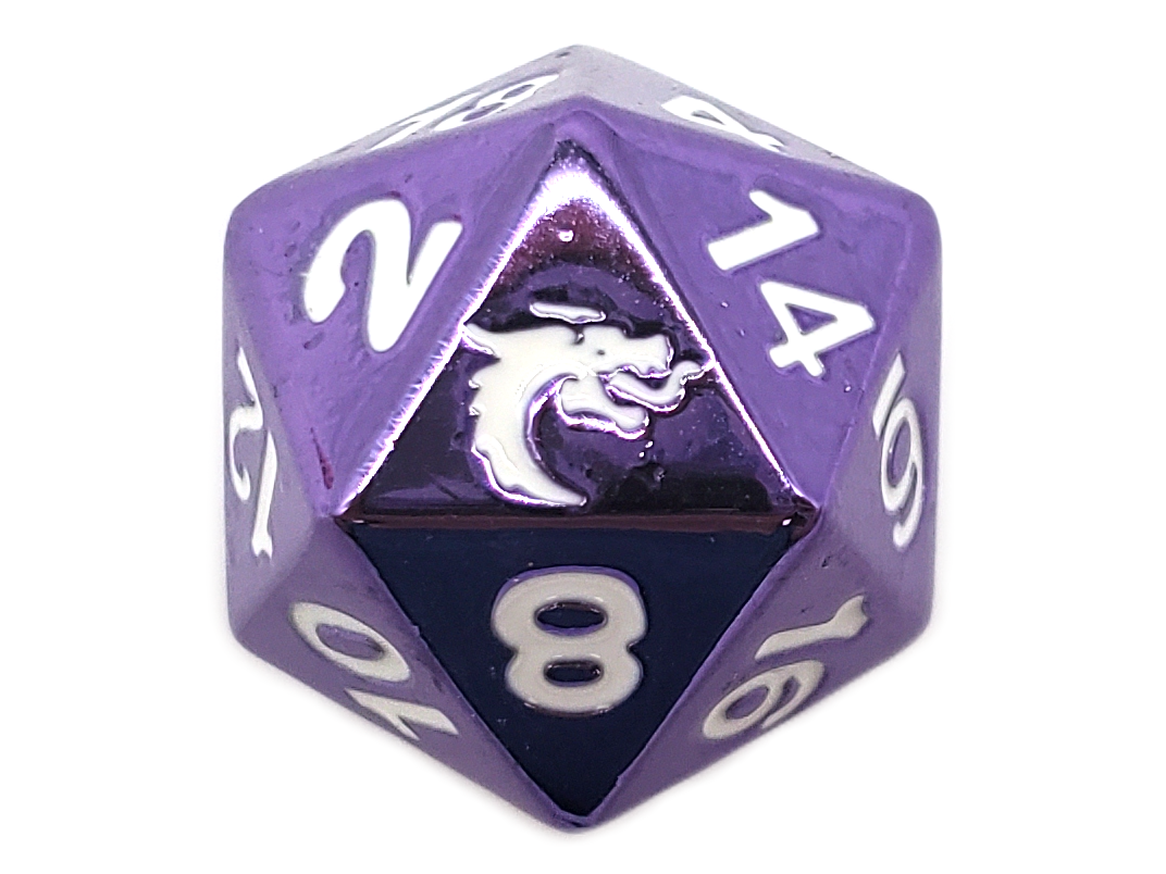 Halfling Forged - Electric Purple D20