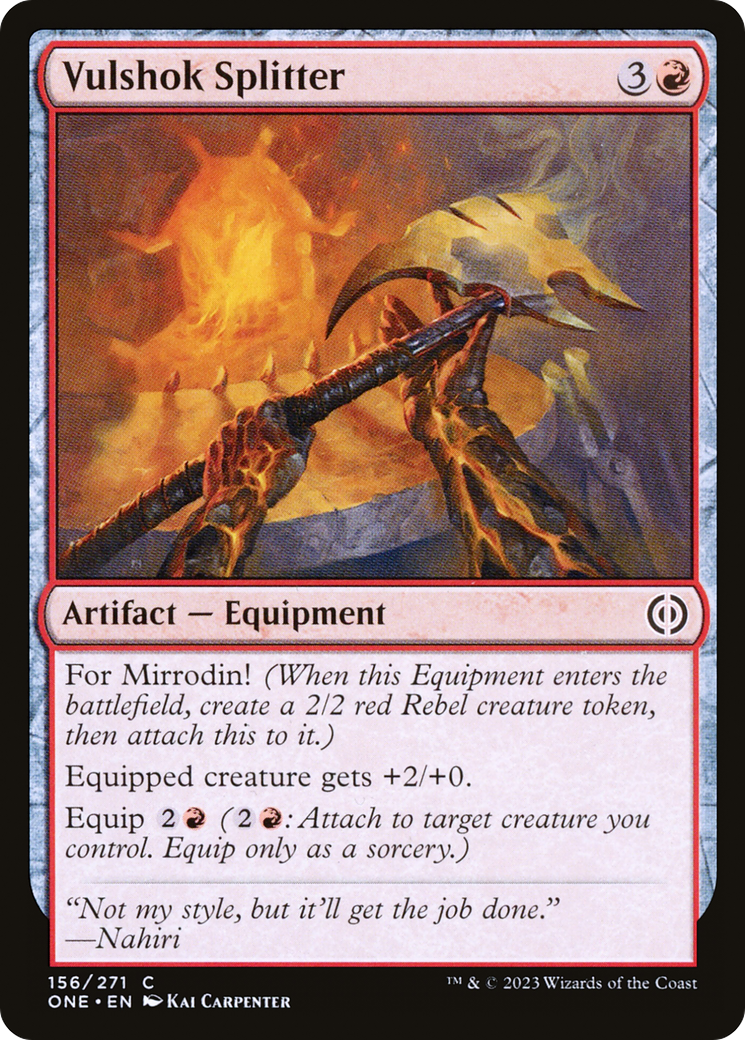 Vulshok Splitter (ONE-156) -  Foil