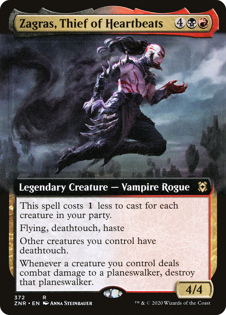 Zagras, Thief of Heartbeats (ZNR-372) - : (Extended Art) Foil