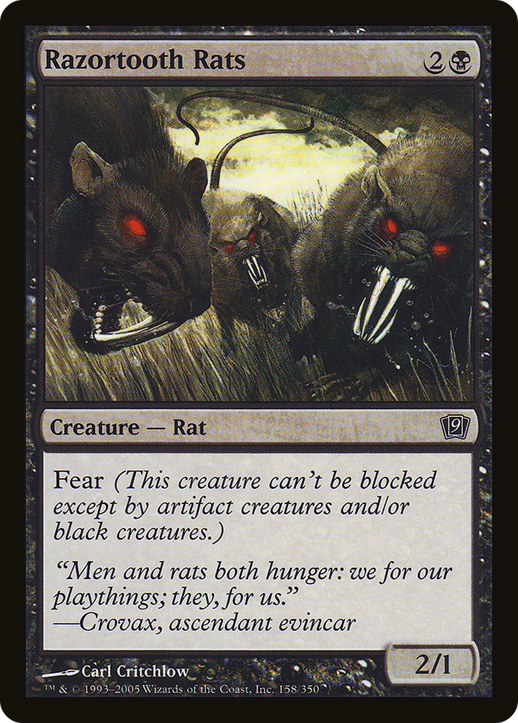 Razortooth Rats (9ED-158★) -  Foil