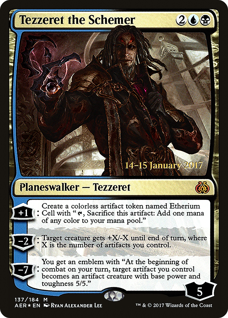 Tezzeret the Schemer (PRE-137S) -  Foil