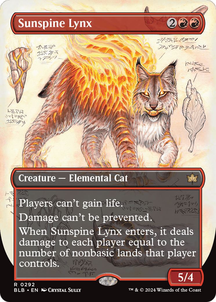 Sunspine Lynx (BLB-292) - : (Showcase) (Borderless) Foil