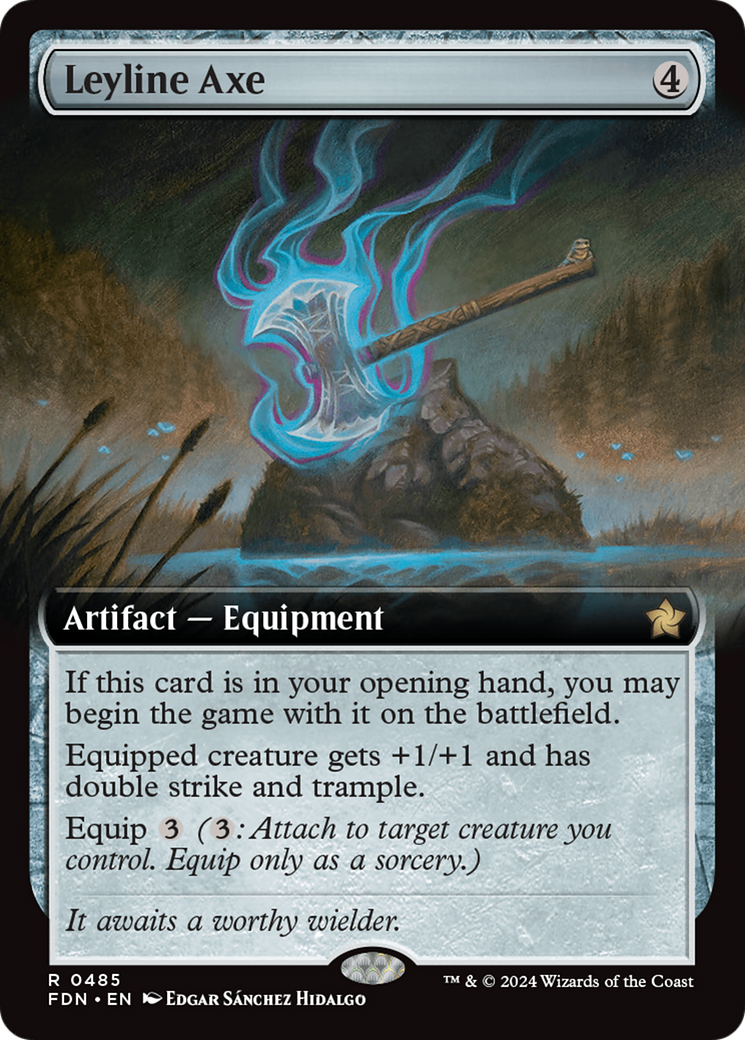 Leyline Axe (FDN-485) - : (Extended Art)