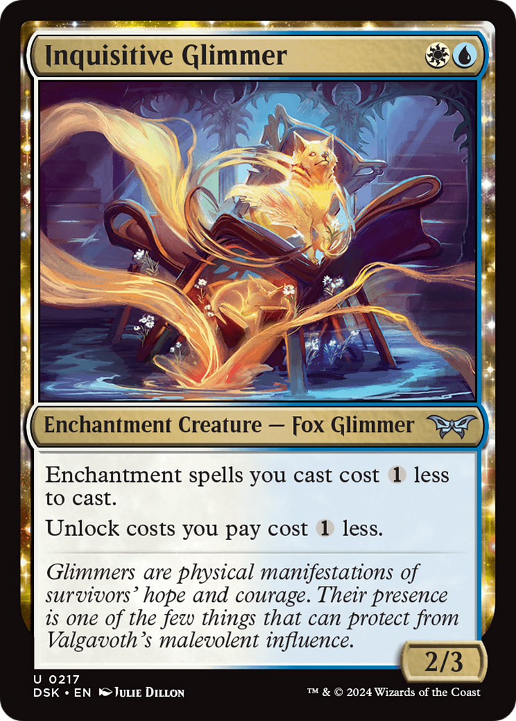 Inquisitive Glimmer (DSK-217) - : (enchantment)