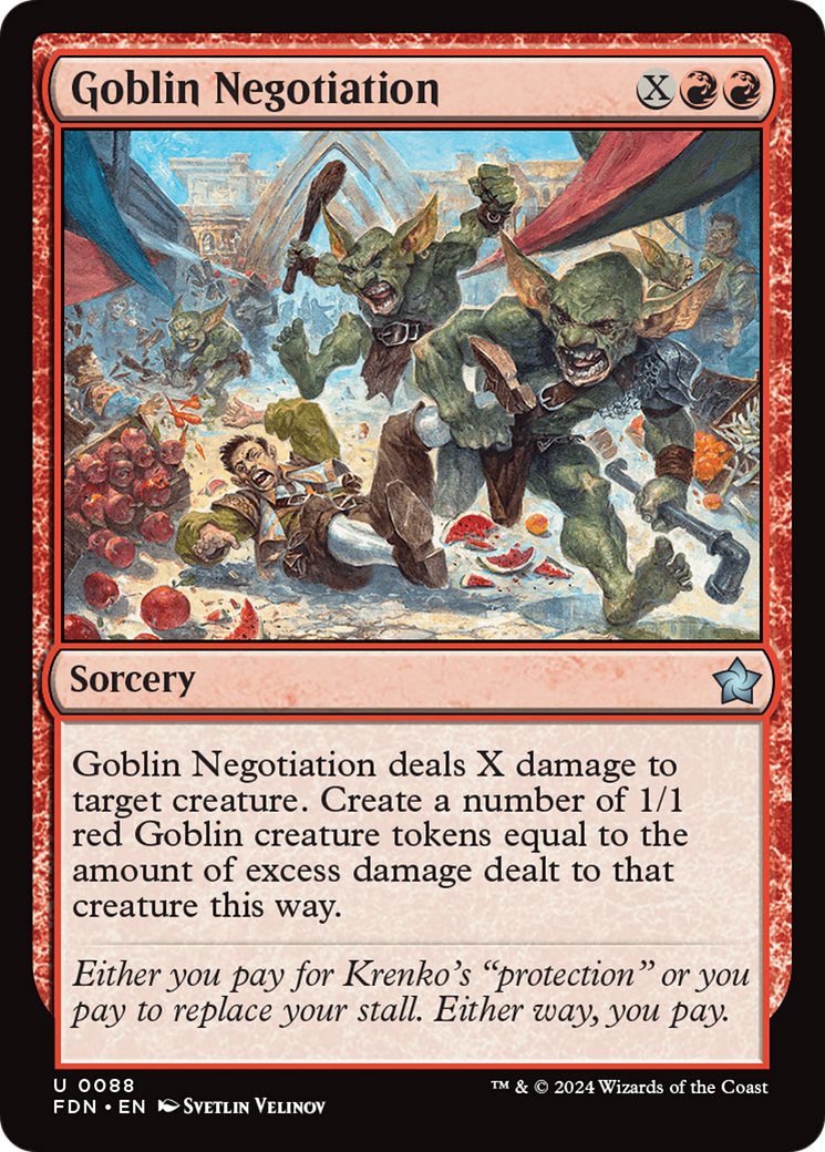 Goblin Negotiation (FDN-088) -  Foil