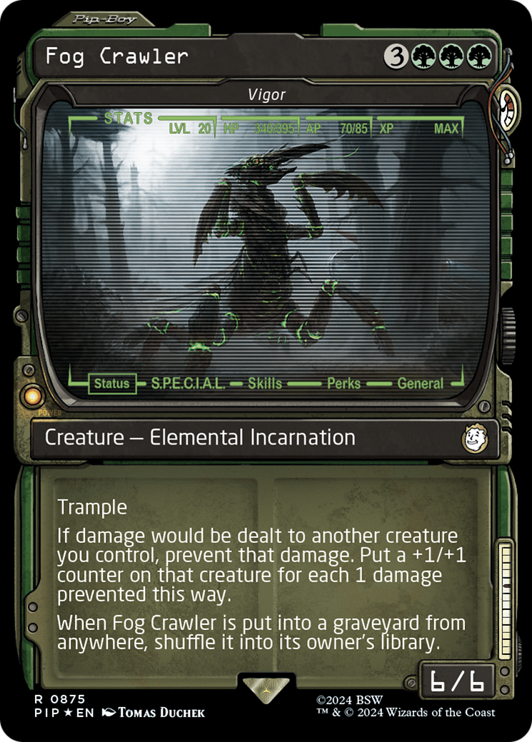 Vigor (PIP-875) -  / Fog Crawler: (Showcase) Foil