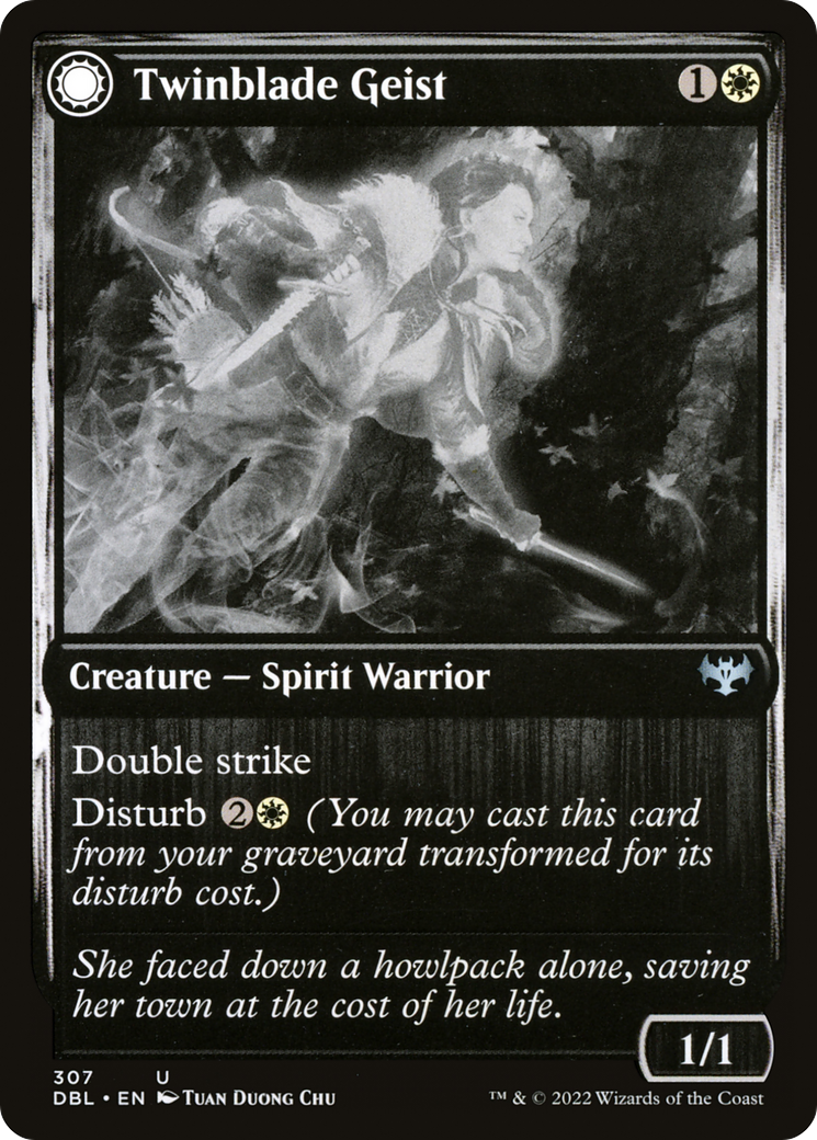 Twinblade Geist // Twinblade Invocation (DBL-307) - : (Double Faced Transform)