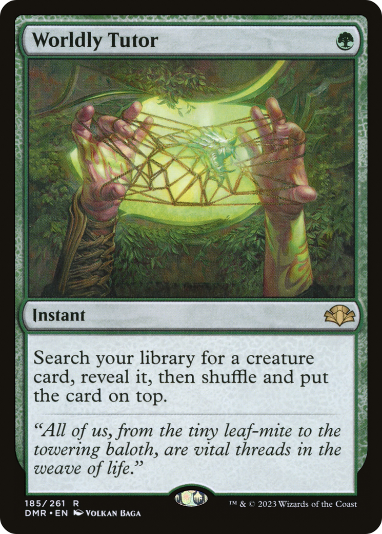 Worldly Tutor (DMR-185) -  Foil