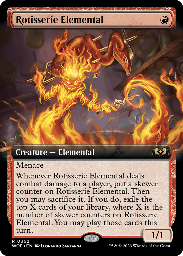 Rotisserie Elemental (WOE-352) - : (Extended Art) Foil