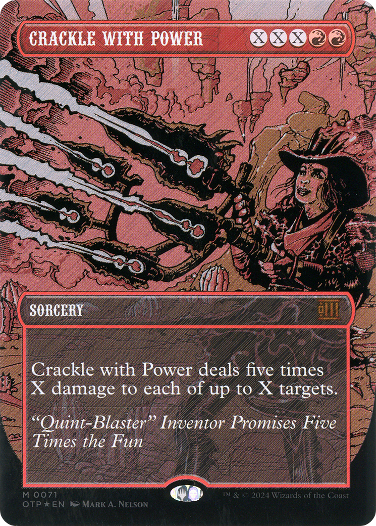 Crackle with Power (OTP-071) - : (Extended Art) (Borderless) Foil