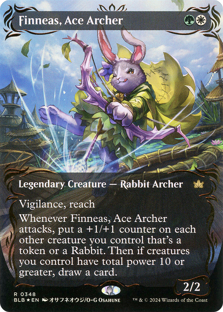 Finneas, Ace Archer (BLB-348) - : (Showcase) (Borderless) Foil