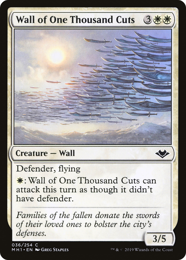 Wall of One Thousand Cuts (MH1-036) -  Foil