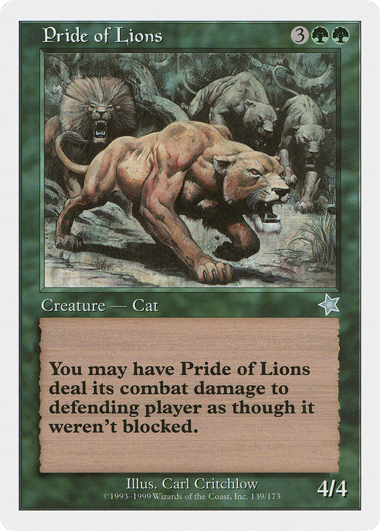 Pride of Lions (S99-139) -