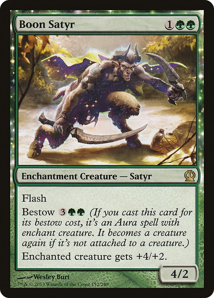 Boon Satyr (THS-152) - : (enchantment) Foil