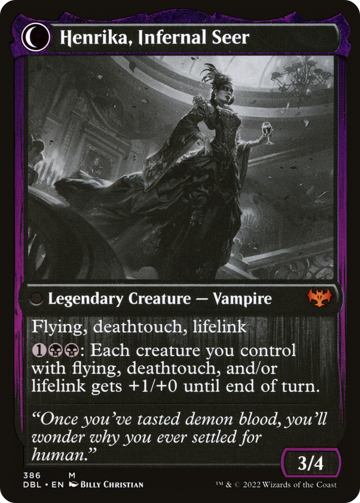 Henrika Domnathi // Henrika, Infernal Seer (DBL-386) - : (Double Faced Transform)