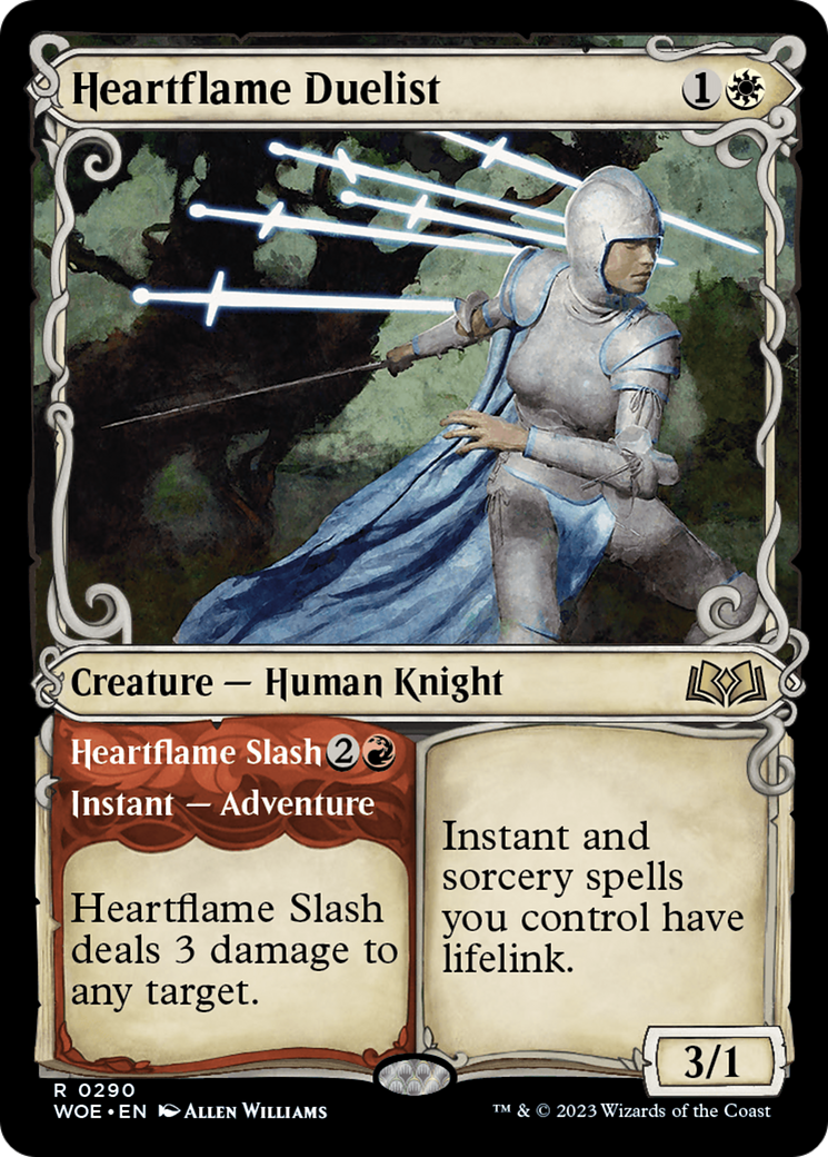 Heartflame Duelist // Heartflame Slash (WOE-290) - : (Showcase) Foil